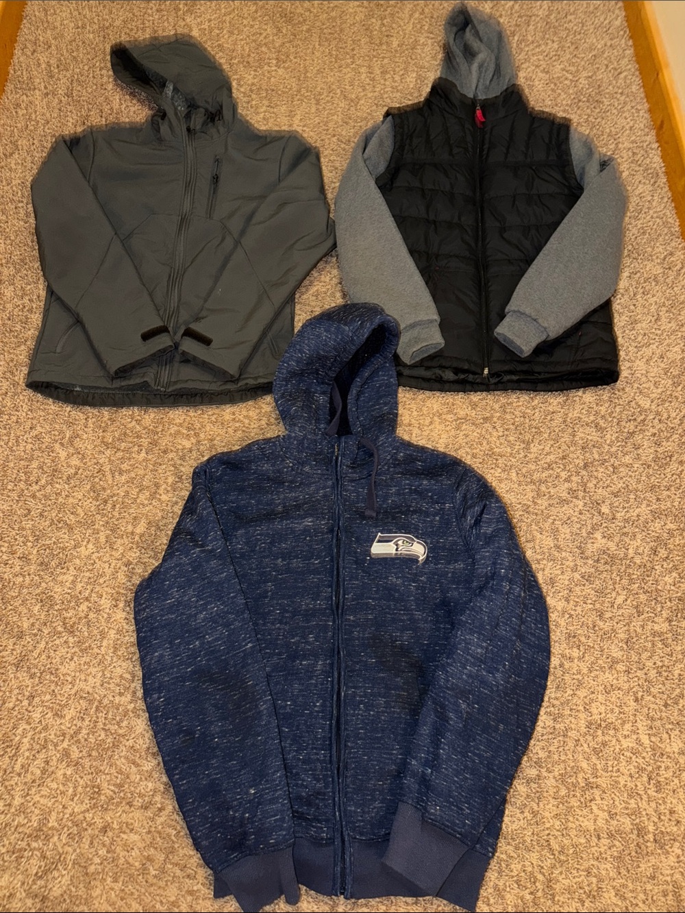 Bundle of men’s size small coats – will sell bundled or separately